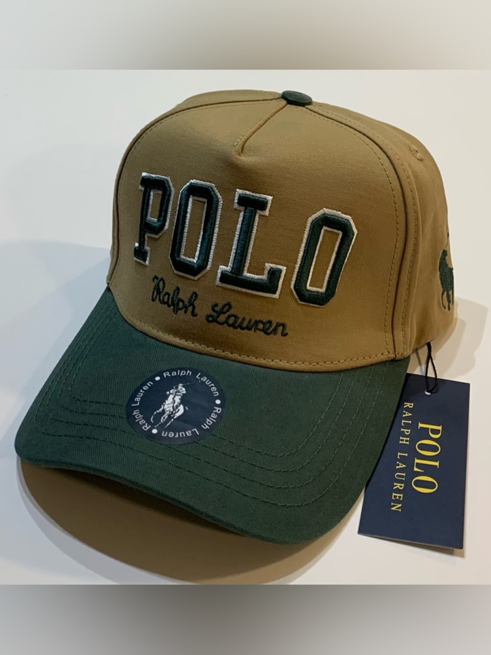 Tan Polo Ralph Lauren Hat